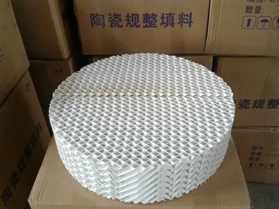 ceramic structured packing 125y for isopropyl alcohol distillation